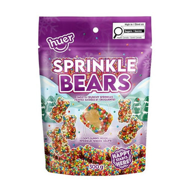 Christmas Sprinkle Bears Candy 300 Grams (Case Of 8) by Huer