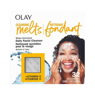 Cleansing Melts And Vitamin C Face Cleanser 32 Count by Olay