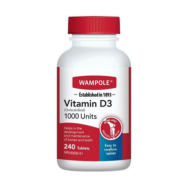 Vitamin D3 240 Tablets by Wampole