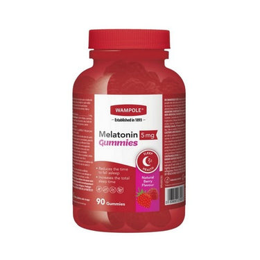 Melatonin Gummies Natural Berry Flavour 90 Gummies by Wampole