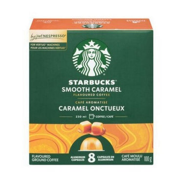 Smooth Caramel Flavoured Nespresso Vertuo Coffee Pods 8 Count (Case Of 4) by Starbucks