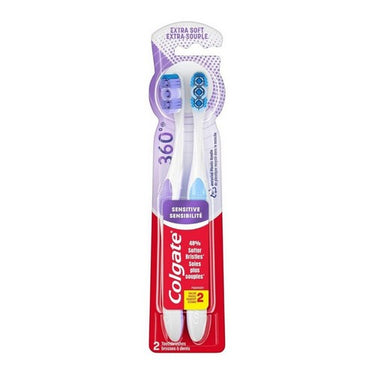360 Sensitive Pro Relief Toothbrush 2 Count by Colgate