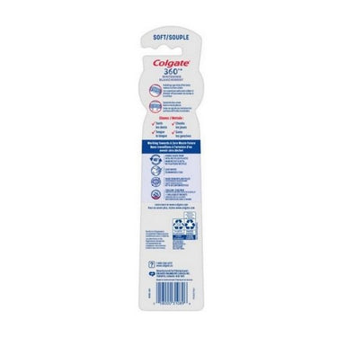 360 Optic White Toothbrush Soft 2 Count by Colgate