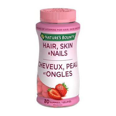 Hair Skin And Nails With Biotin Gummies 80 Gummies by Nature's Bounty