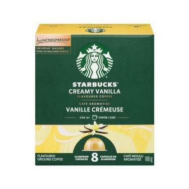 Vanilla Flavoured Nespresso Vertuo Coffee Pods 8 Count (Case Of 4) by Starbucks