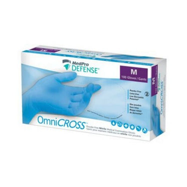 Omnicross Powder Free Nitrile Medical Examination Gloves Medium 100 Count by MedPro