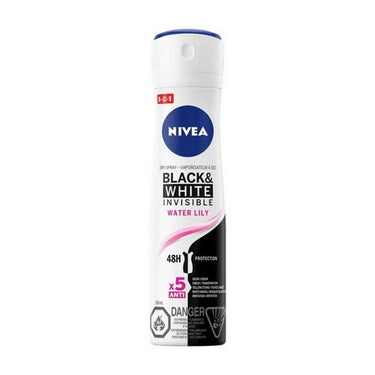 Black And White Invisible 48 Hour Protection Water Lily Dry Spray 150 Ml by Nivea