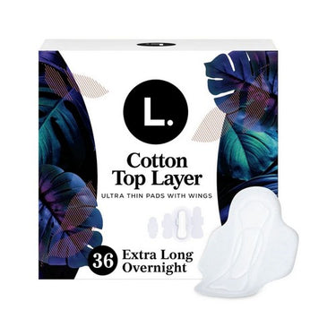 Ultra Thin Overnight With Wings Pads 36 Count by L. Products