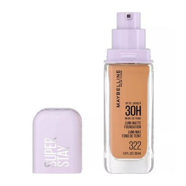 Maybelline, Super Stay Up To 30HR Wear Lumi-Matte Liquid Foundation 322, 1 Oz