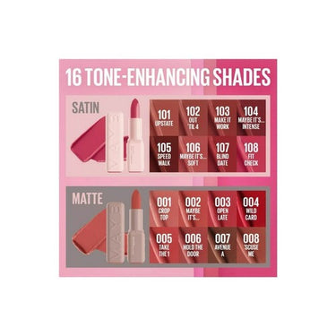 Maybelline, Serum Lipstick With Hyaluronic Acid Satin 106 Maybe It's Soft, 0.12 Oz