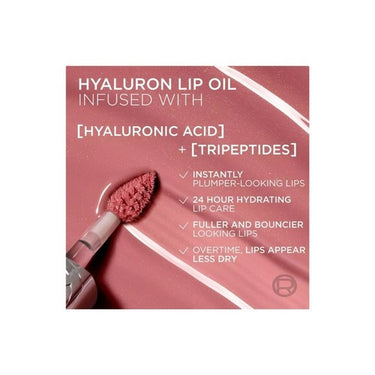 L'oreal Paris, Plump Ambition Hyaluron Lip Oil Plumping Lip Gloss Berry Jolie, 5 Ml